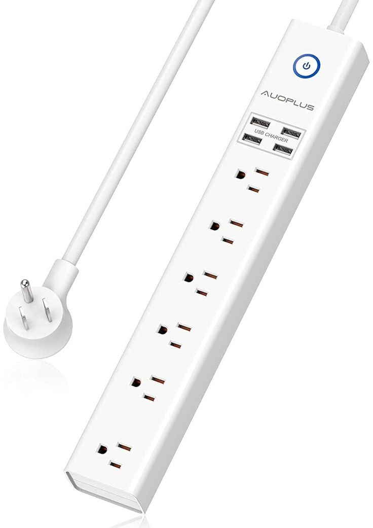 Plug Board 6 Sockets with USB